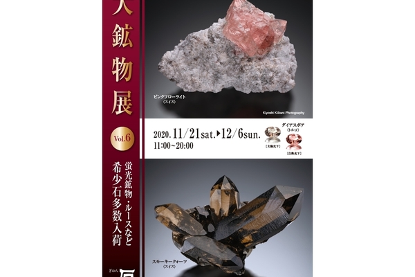 大鉱物展vol.6の開催と商品の期間限定掲載